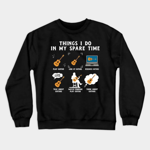 Things I Do In My Spare Time Quotes Funny Gift T-Shirt Crewneck Sweatshirt by kimmygoderteart